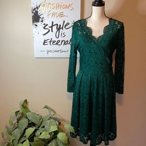Green Lace Dress,  L
